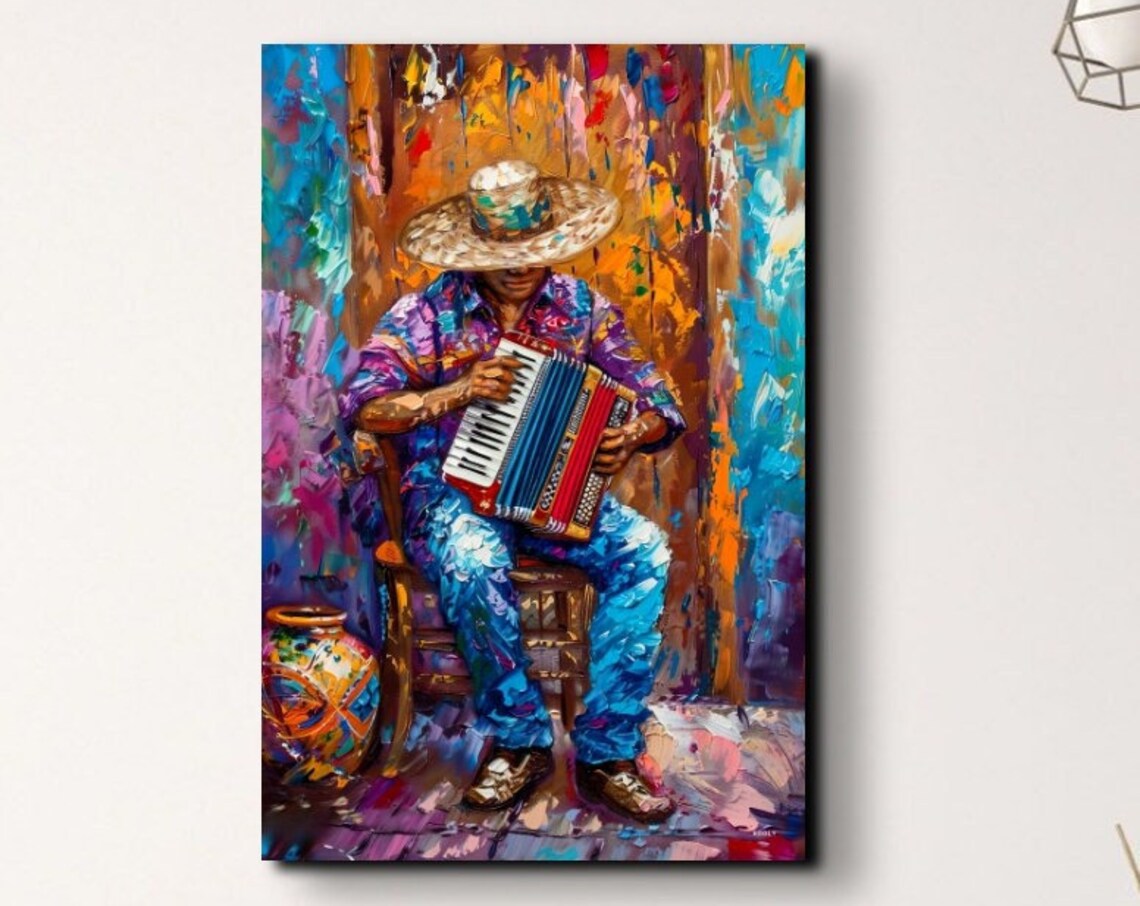 Mariachi Man Mexican Spanish Style Art Print