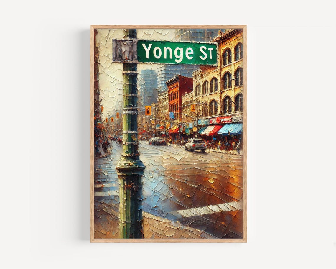 Yonge Street Toronto Travel Poster