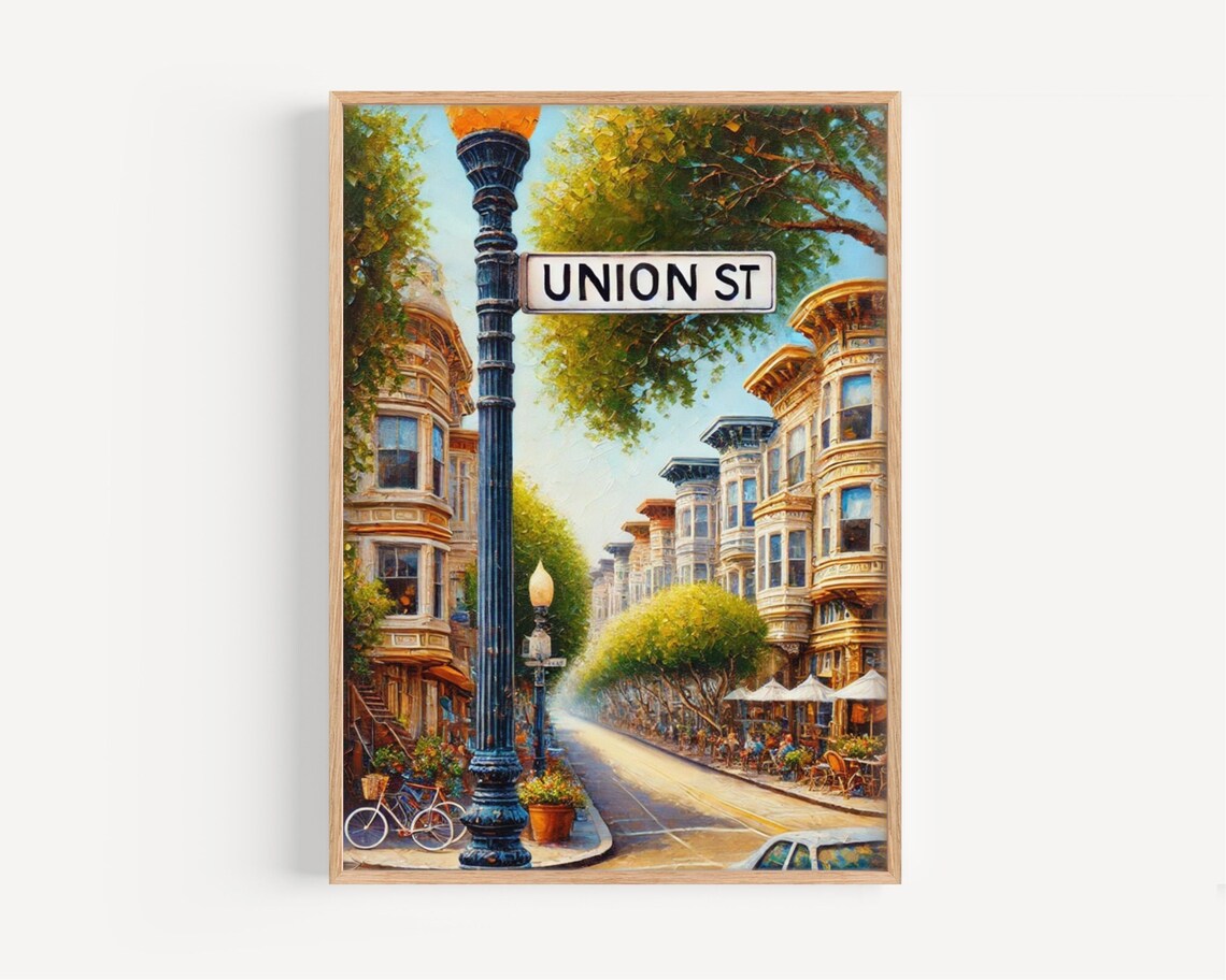 Union Street Art Print Cityscape Travel Poster
