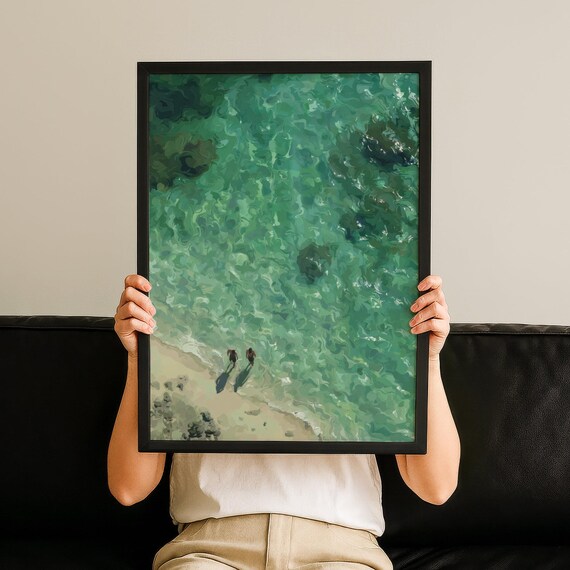 Japandi Beach Art Poster Wabi Sabi Decor Neutral Wall Print Cozy Gift Modern Home Artful Minimalism No 123