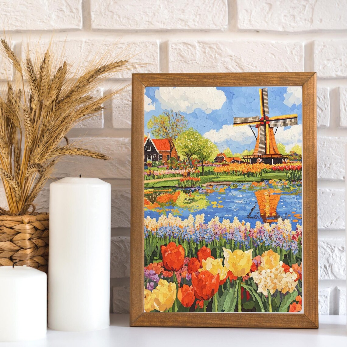 Keukenhof Gardens Gouache Art Print, Dutch Travel Souvenir - Image 2