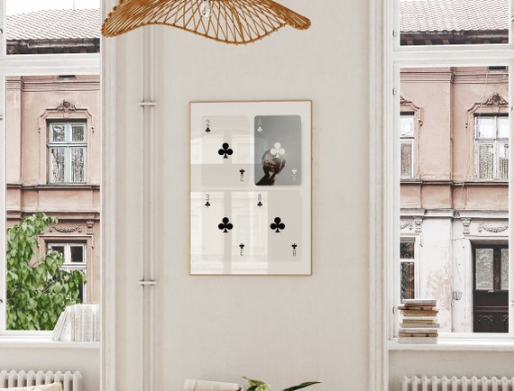 Lucky Girl Syndrome Ace Of Clubs Retro Art Print