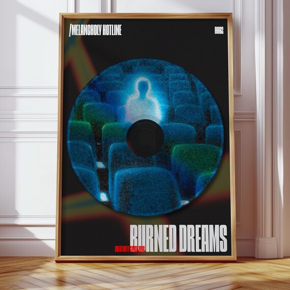 Burned Dreams Melancholy Hotline 0002 Ghost Cinema CD Art Poster