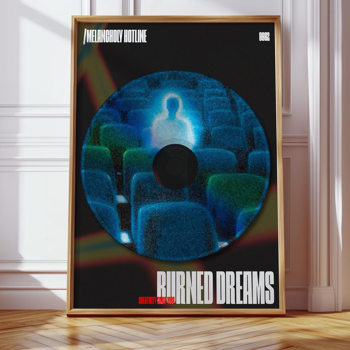 Burned Dreams Melancholy Hotline 0002 Ghost Cinema CD Art Poster