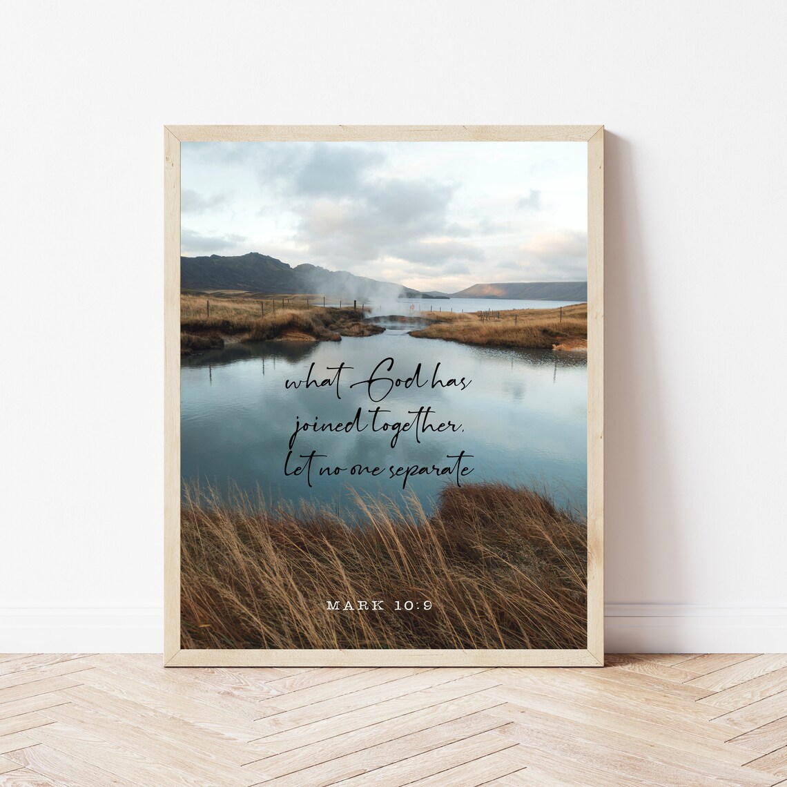 Christian Wedding Signs What God Has Joined Together Mark 109 Bible Verse Gift Scripture Religious Decor