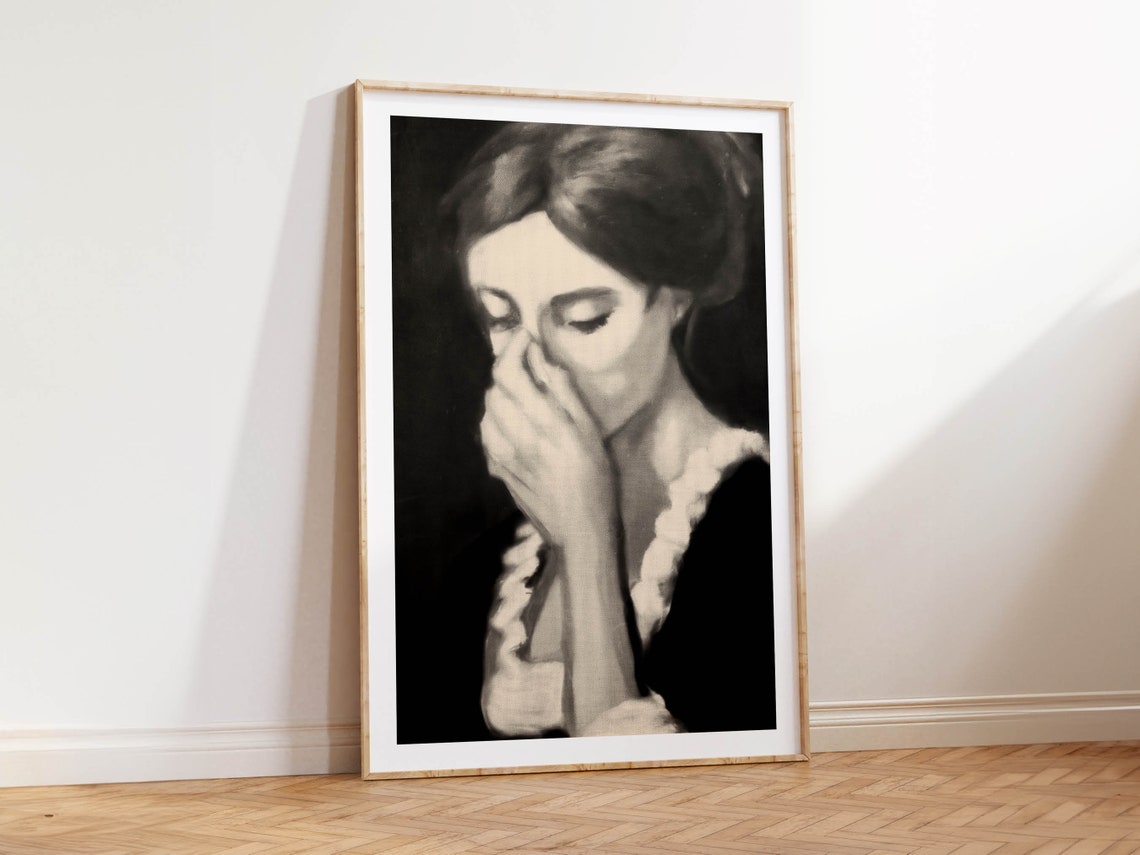Funny Bathroom Art Wall Decor Lady Classical Print Neutral Art Vintage Midcentury Poster Toilet Humor Amusing - Image 2