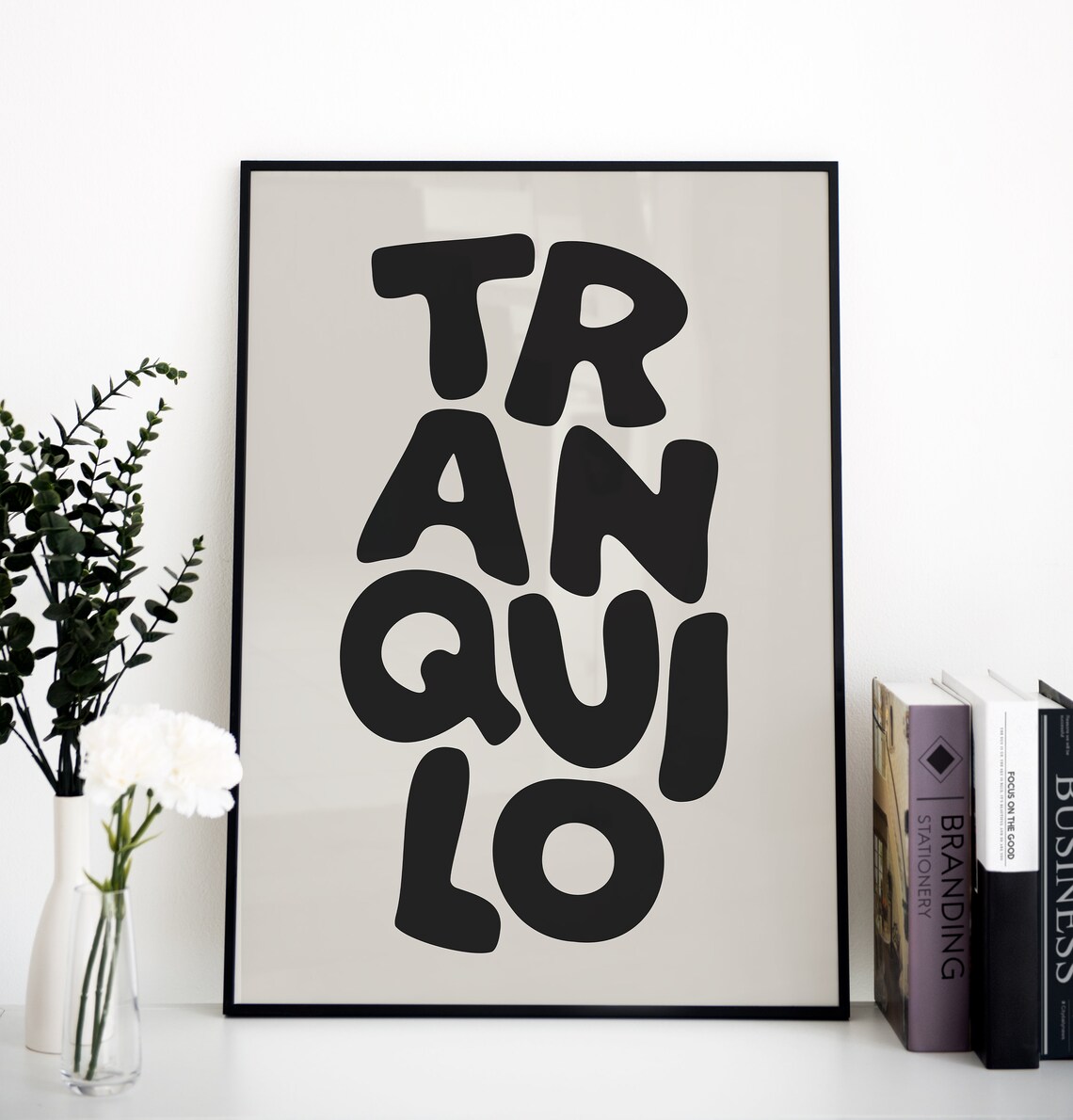 Tranquilo Inspirational Minimalist Poster, Dorm Decor - Image 2