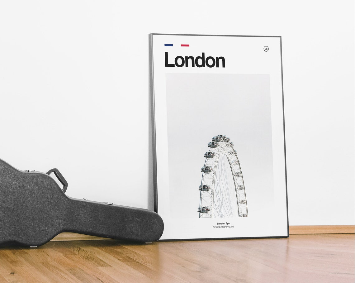 London Print London London Poster London Architecture Poster London Travel Poster London Wall Art Minimalist London Poster - Image 4