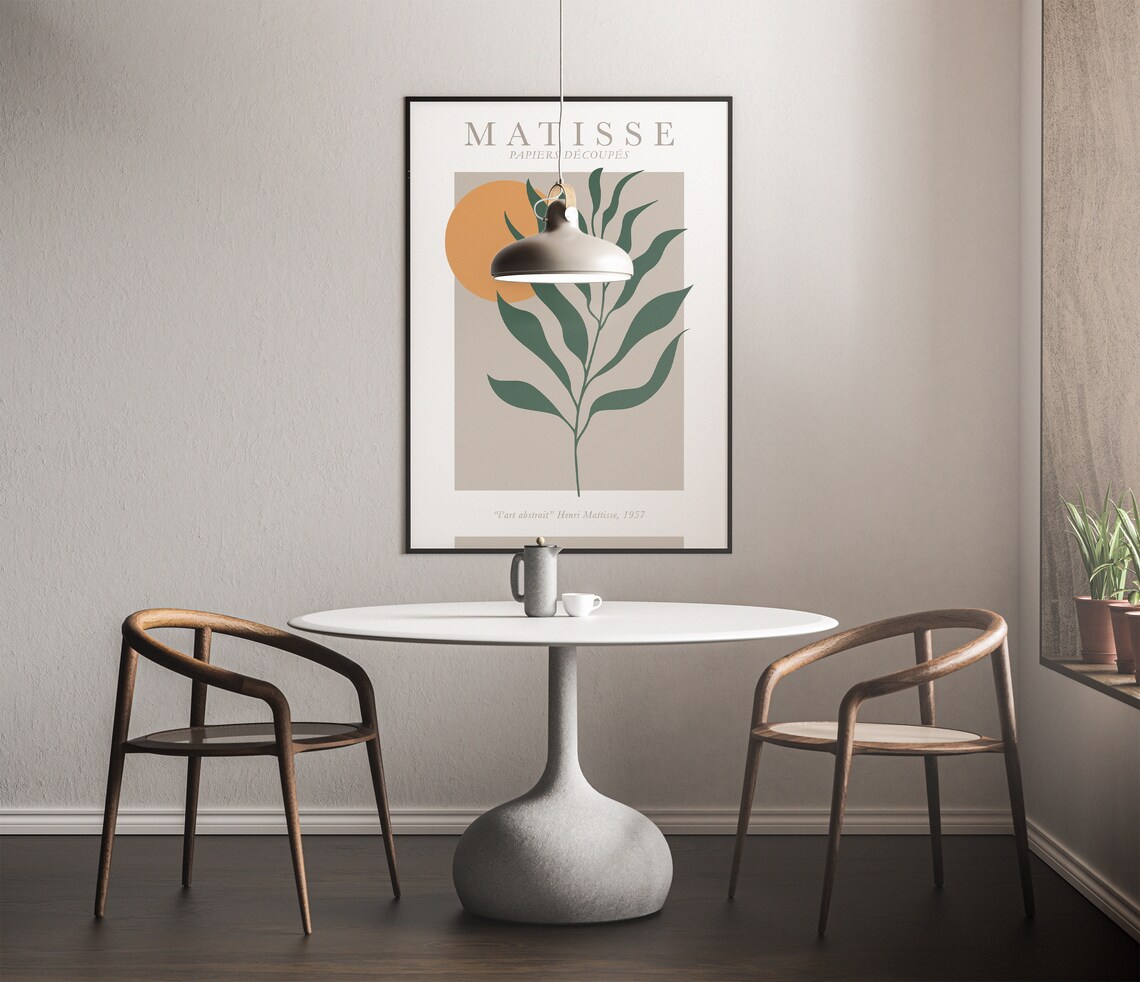 Henri Matisse Papiers Decoupes Sun and Leaf Abstract Art Poster - Image 6