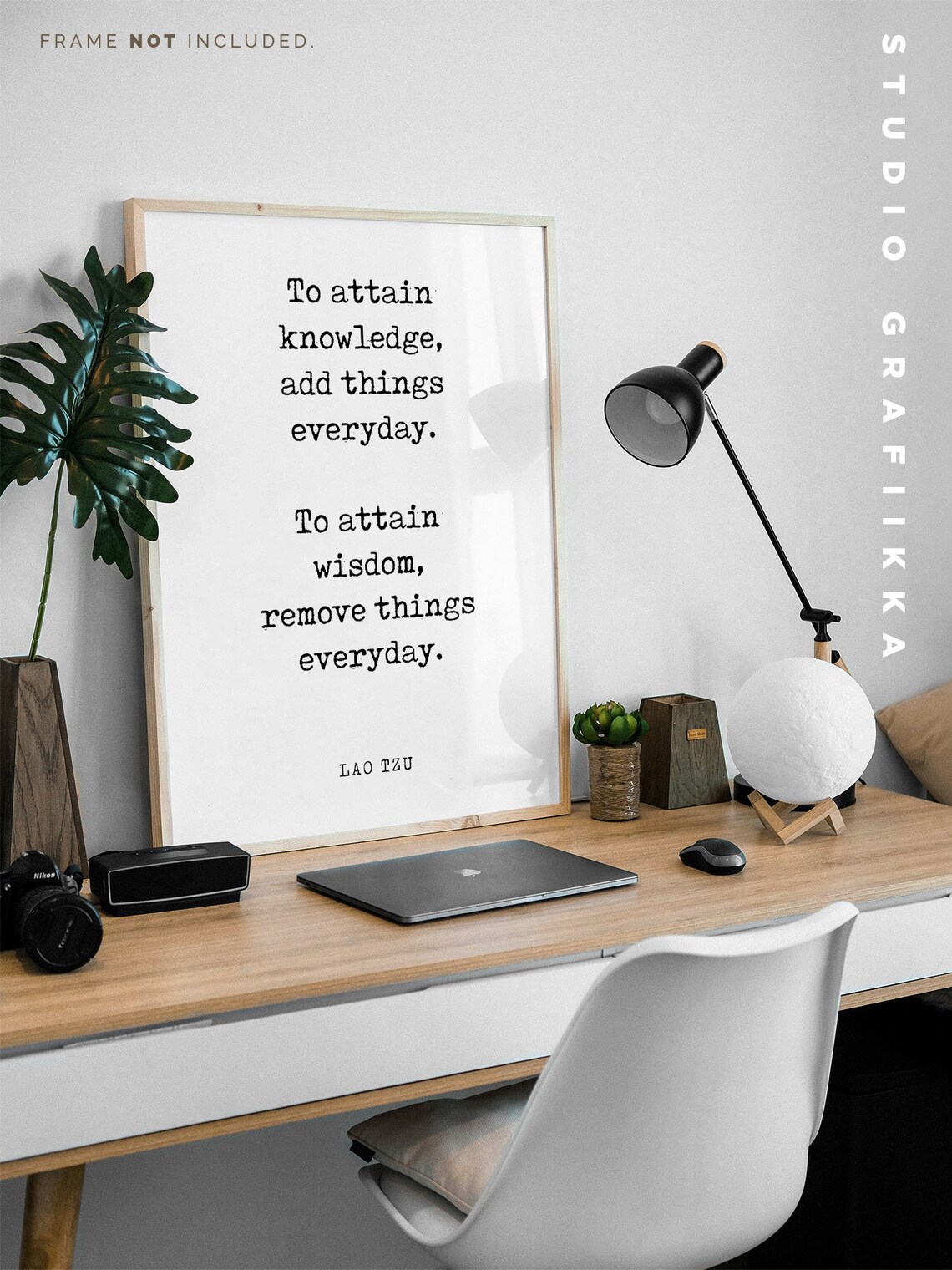 Knowledge And Wisdom Lao Tzu Quote Poster - Image 3