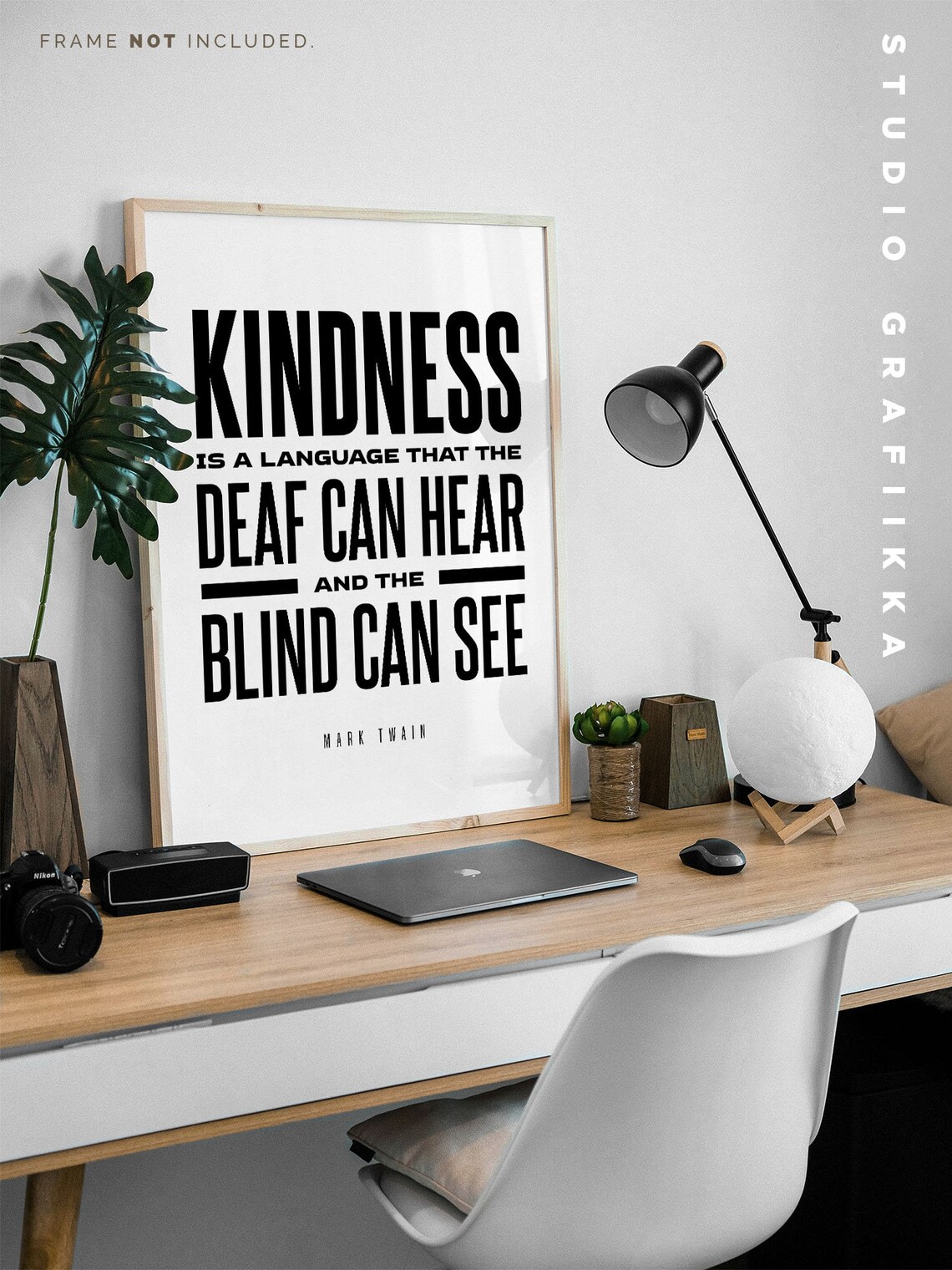 Kindness Mark Twain Quote Print Motivational Poster Unframed Print Literary Poster Typography - Image 2