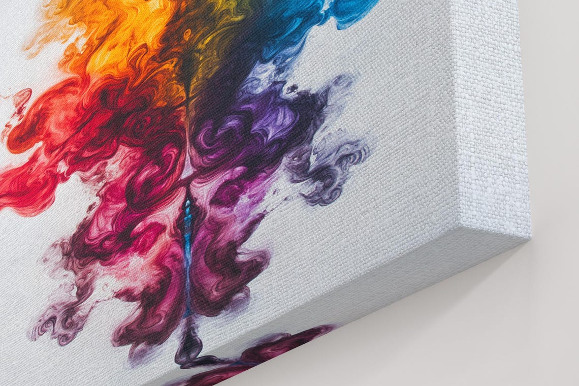 Colorful Ink Splatter Design Art Print - Image 5