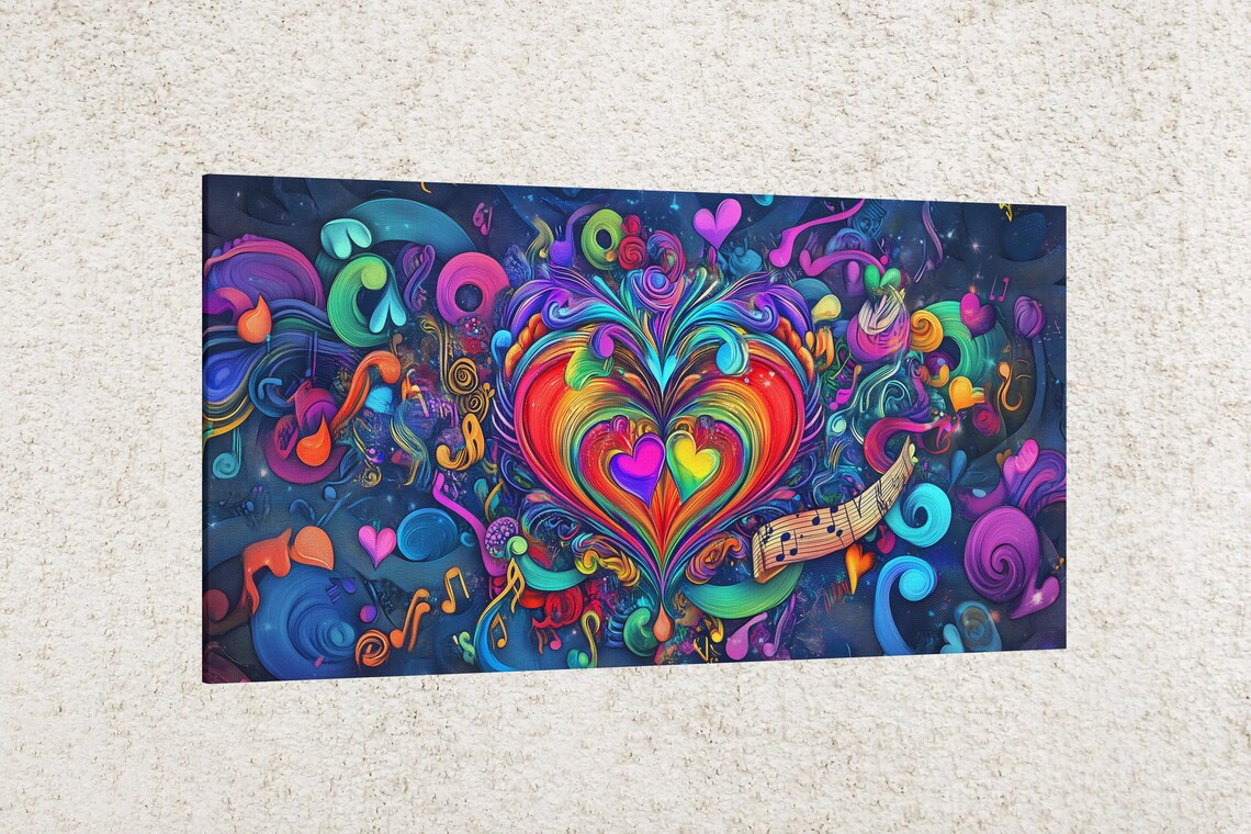 Colorful Love Celebration, Valentine’s Day Art Print - Image 2
