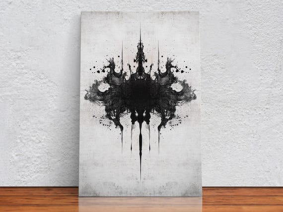 Ink Splatter Elegance, Abstract Style Art Print