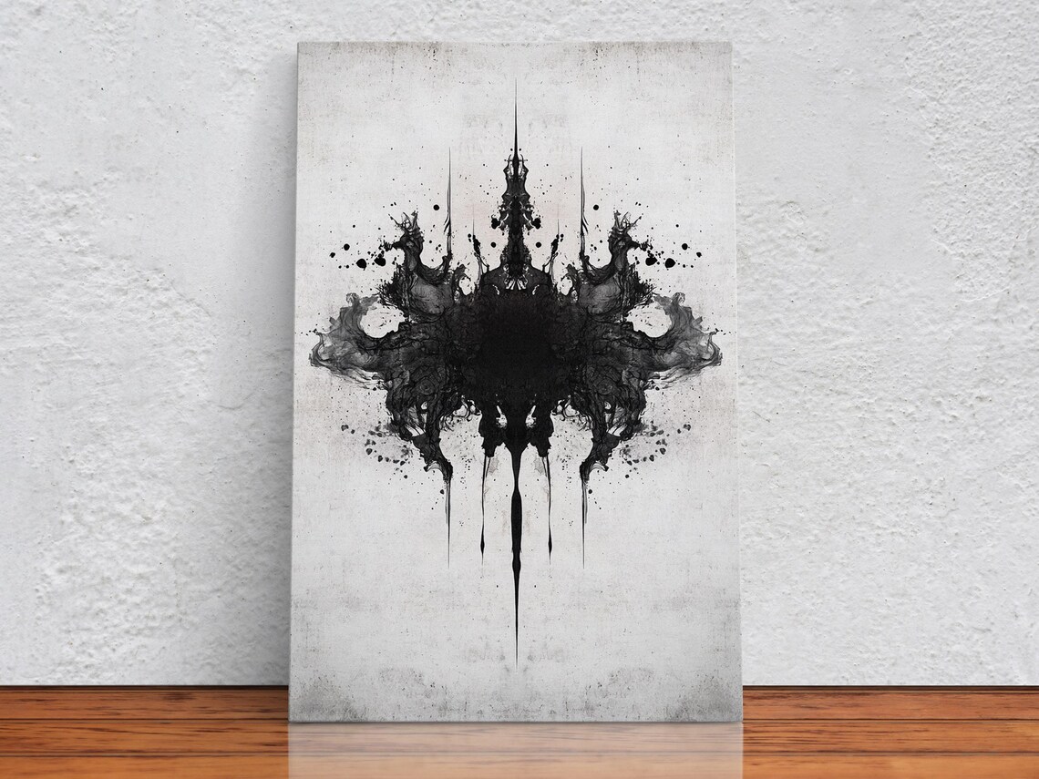 Ink Splatter Elegance, Abstract Style Art Print