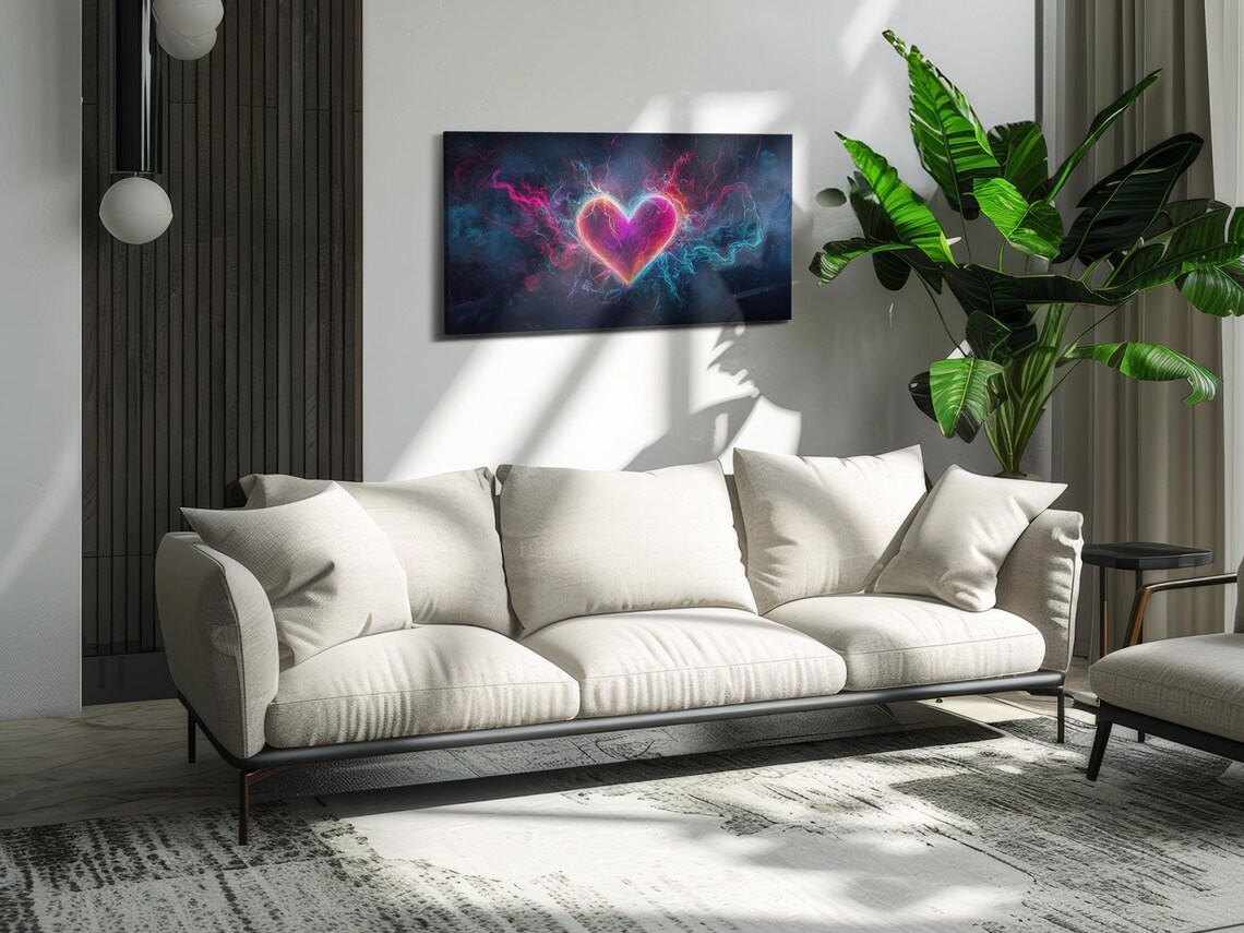 Artistic Heart Notes Valentine's Day Art Print - Image 2