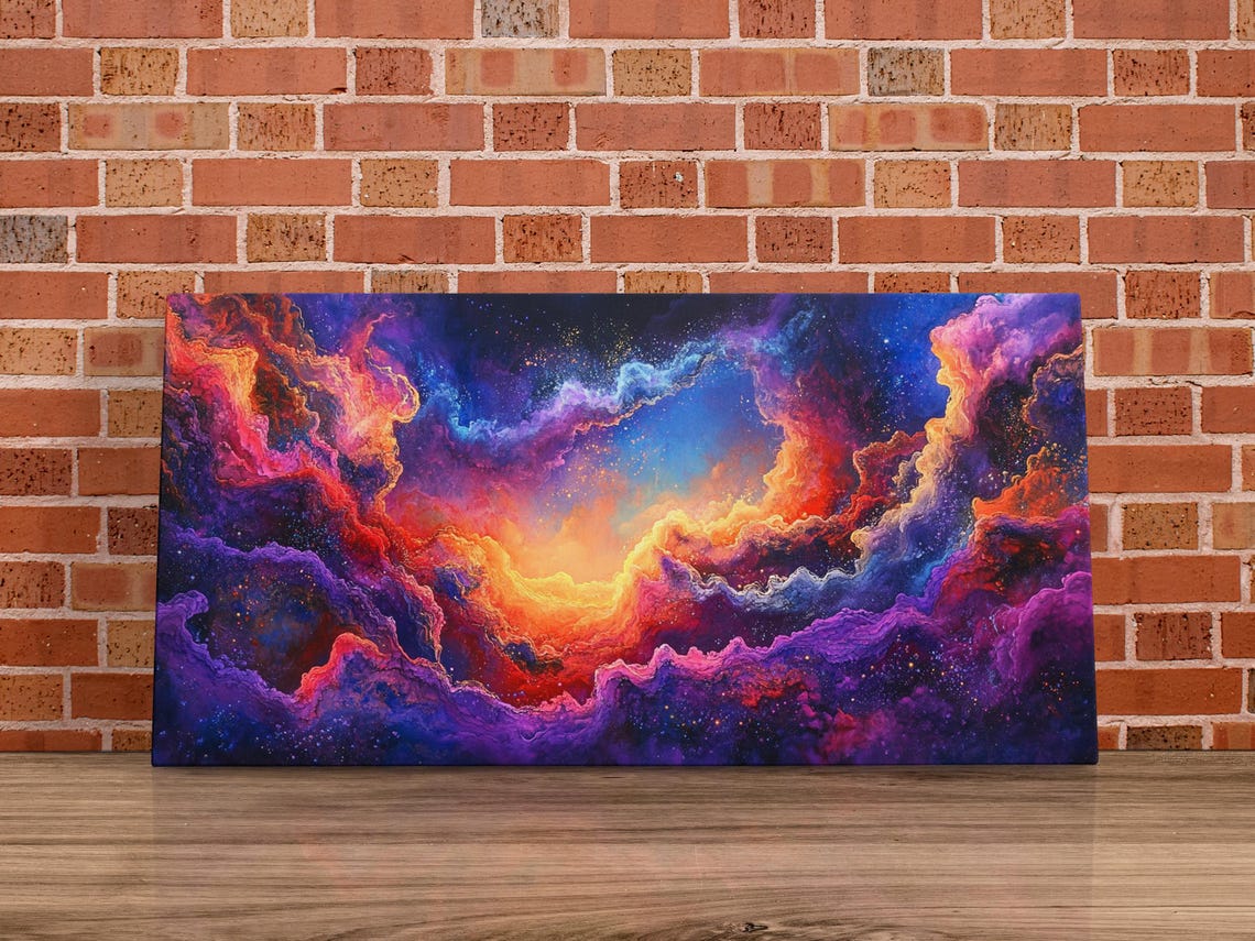 Cosmic Explosion Abstract Modern Art - Image 4