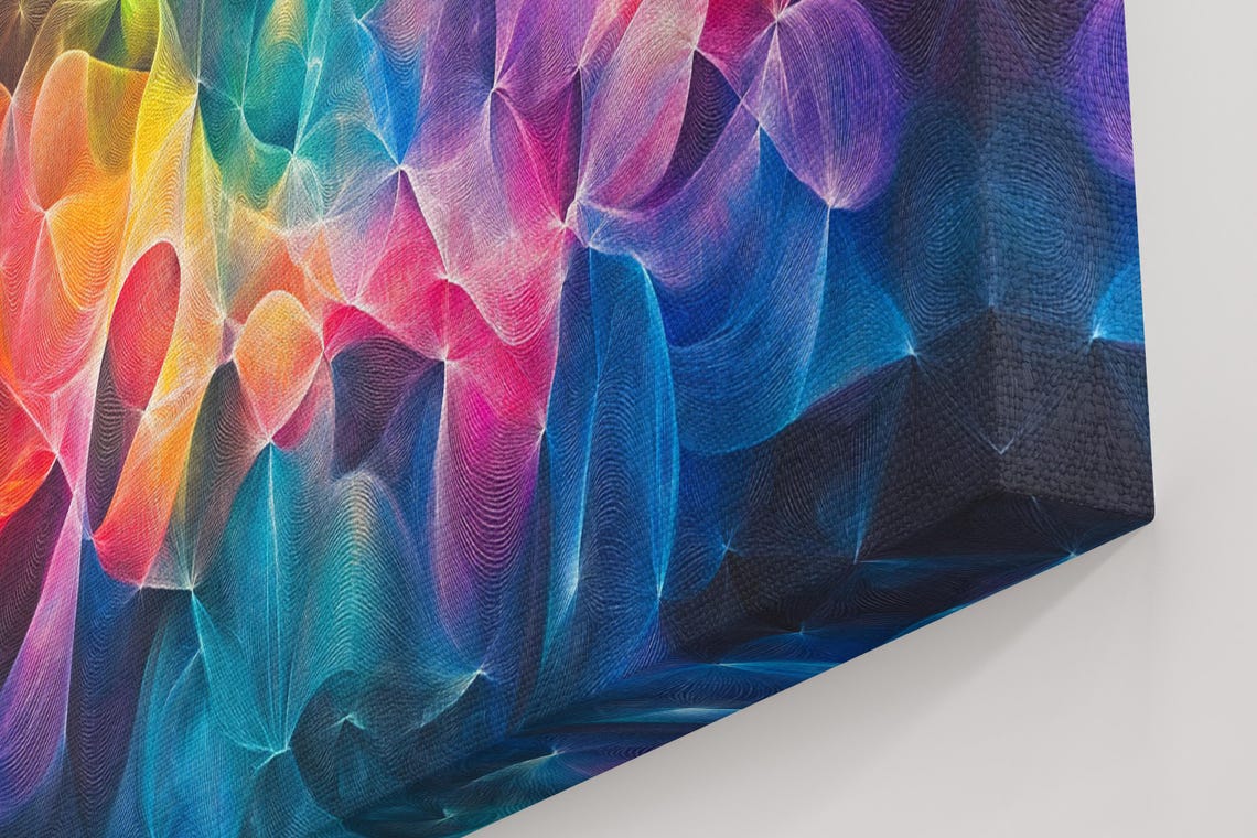 Vibrant Abstract Lines Art Print - Image 4