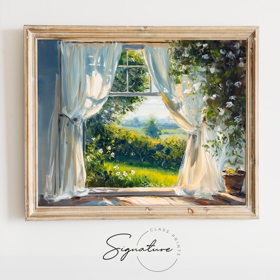 Calm Summer Breeze Vintage Style Scene Art Print