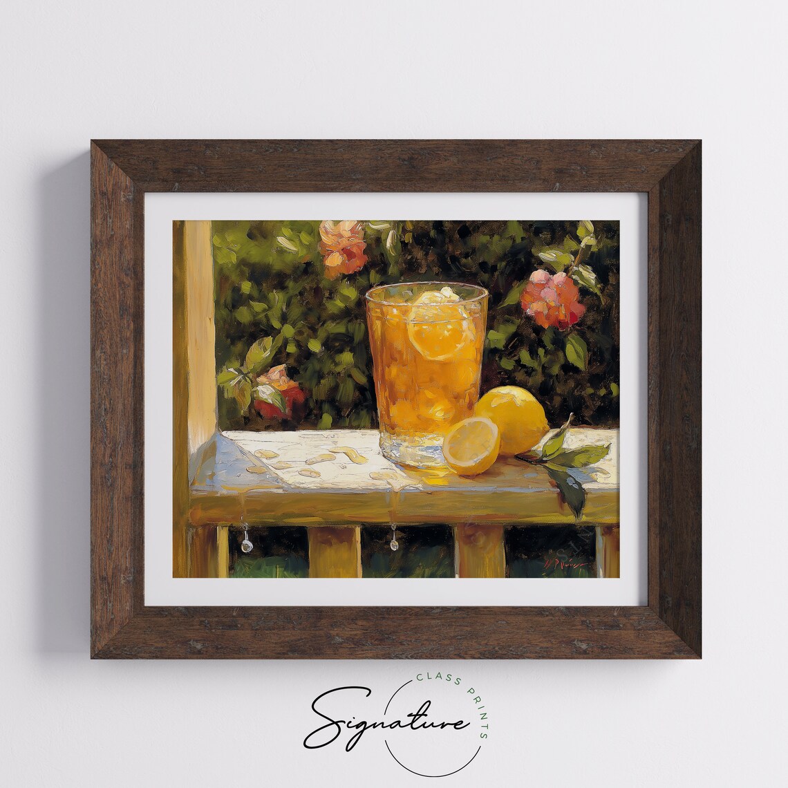 Iced Tea Porch Scene Vintage Afternoon Art Print - Image 5