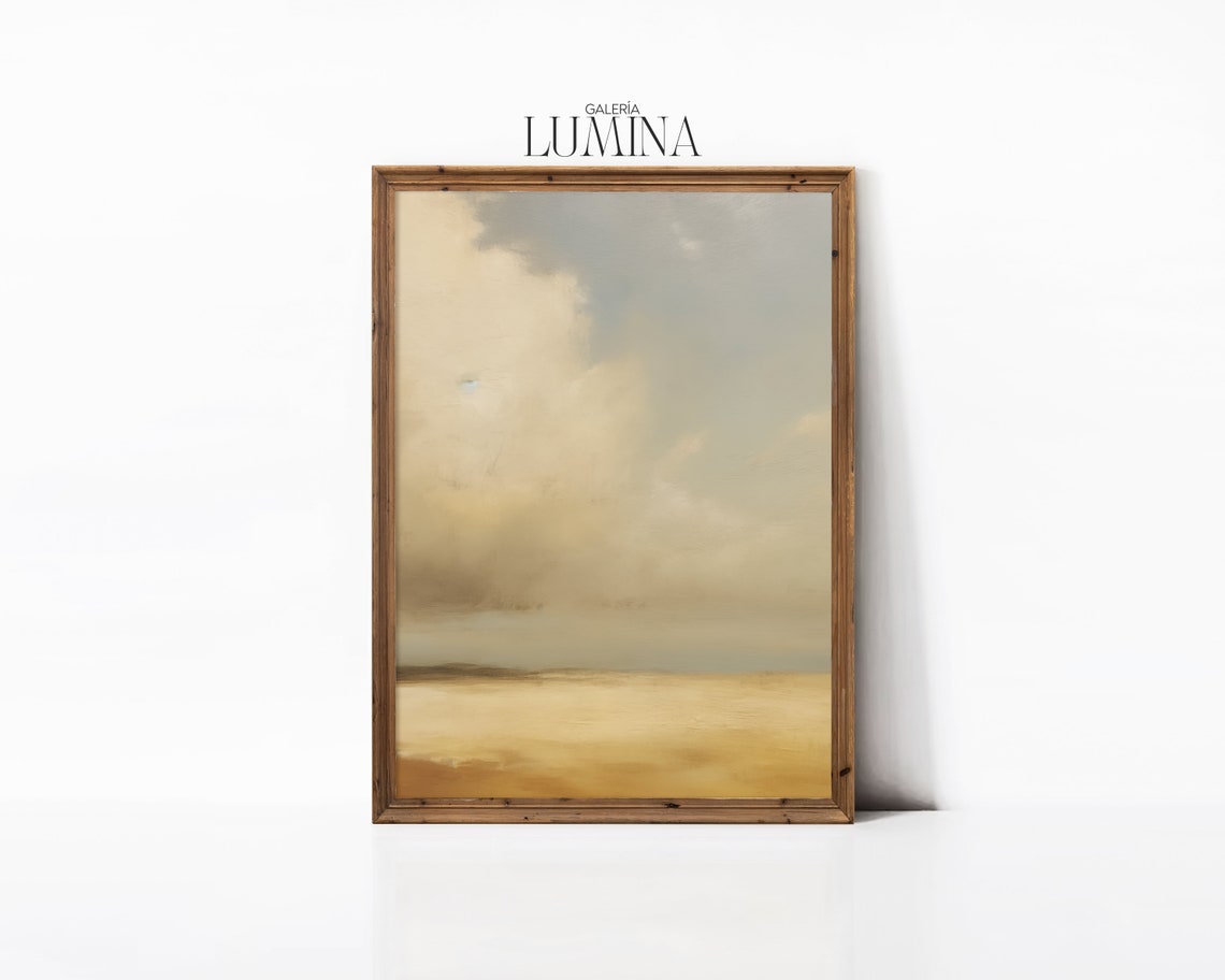 Nature Landscape Painting Vintage Cloud Study Wall Art Wide View Landscape Painting Sky Art Print Art Frame Tv Art 304 - Image 3