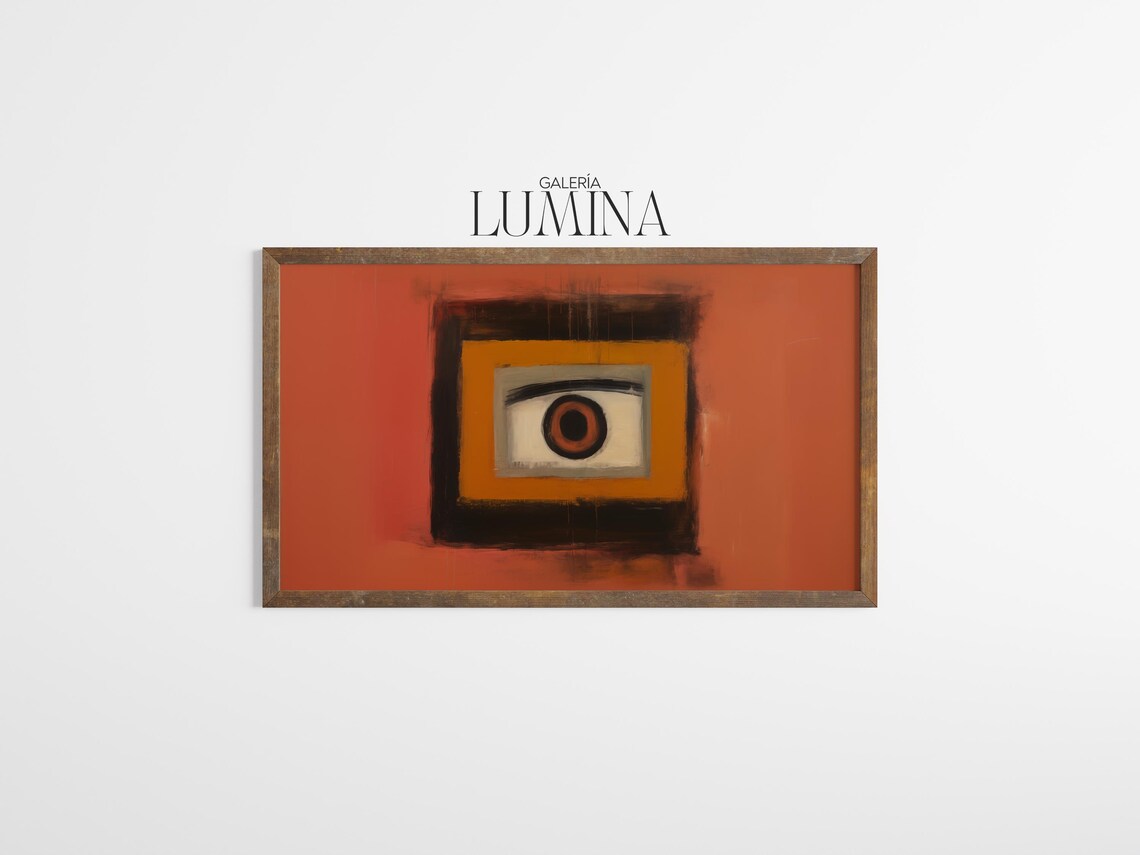 Mid-Century Abstract Eye, Modern Wall Art Print - Image 3
