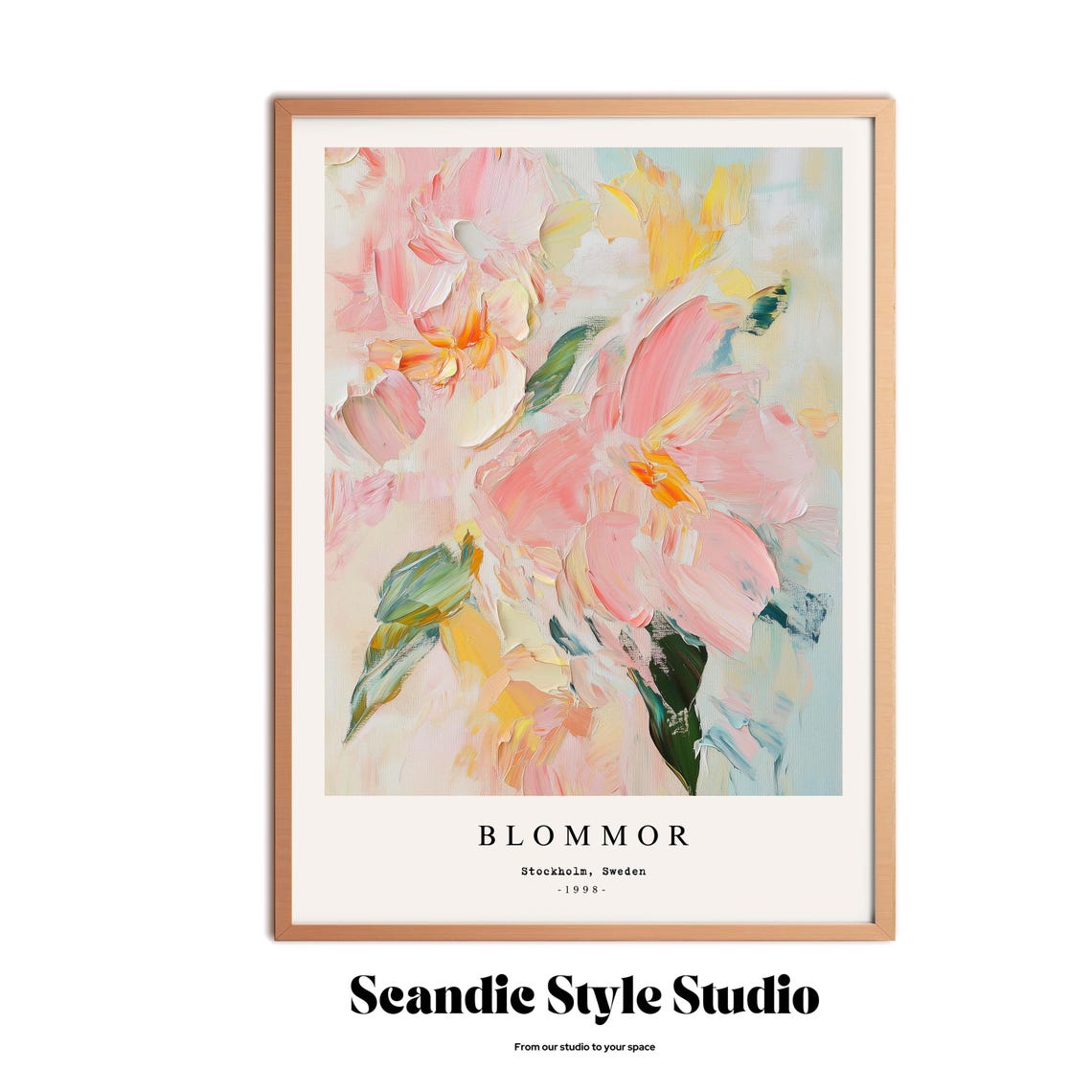 Flower Market Stockholm Botanical Art Print - Image 3
