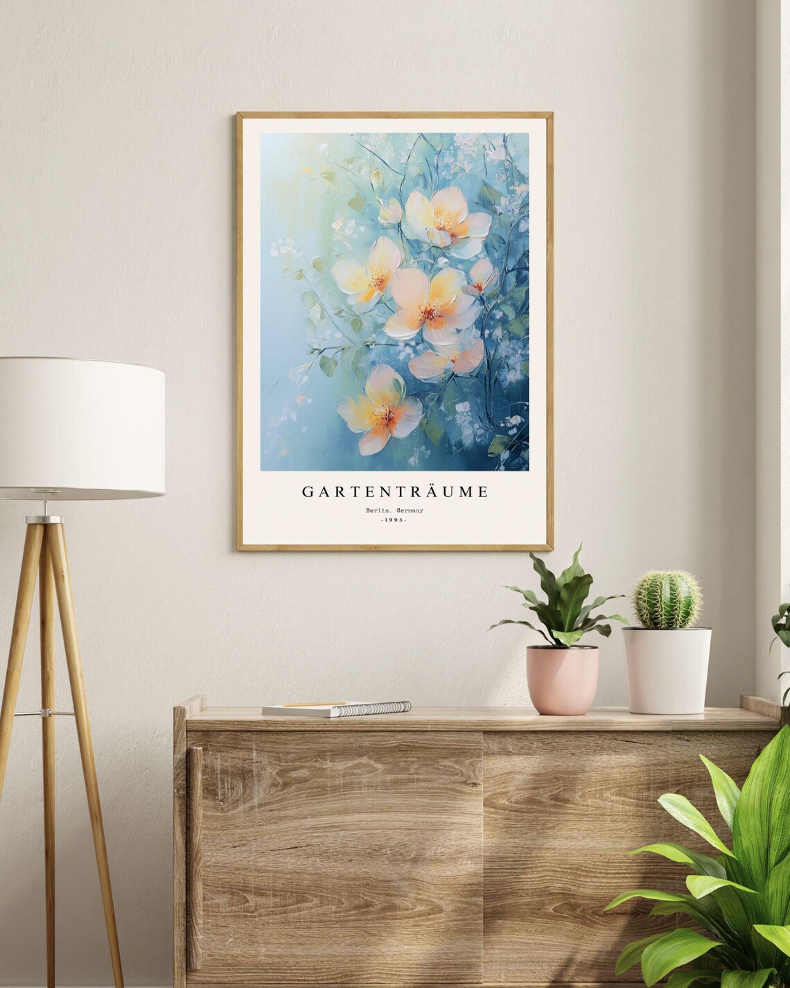 Floral Garden Painting, Boho Decor Flower Market - Image 2