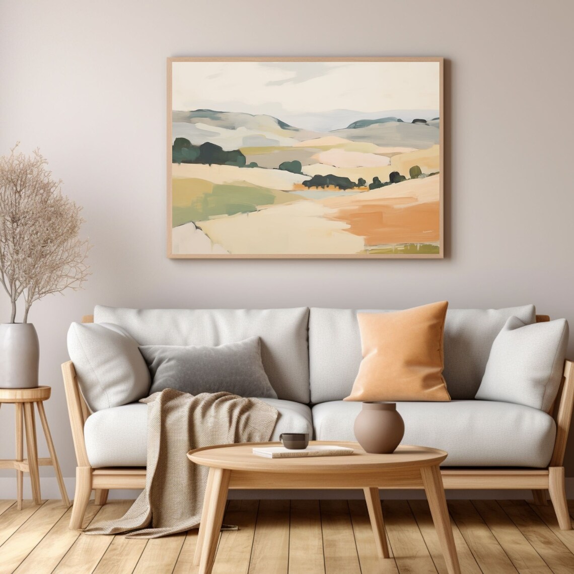 Abstract Landscape Painting, Modern Art Print - Image 3