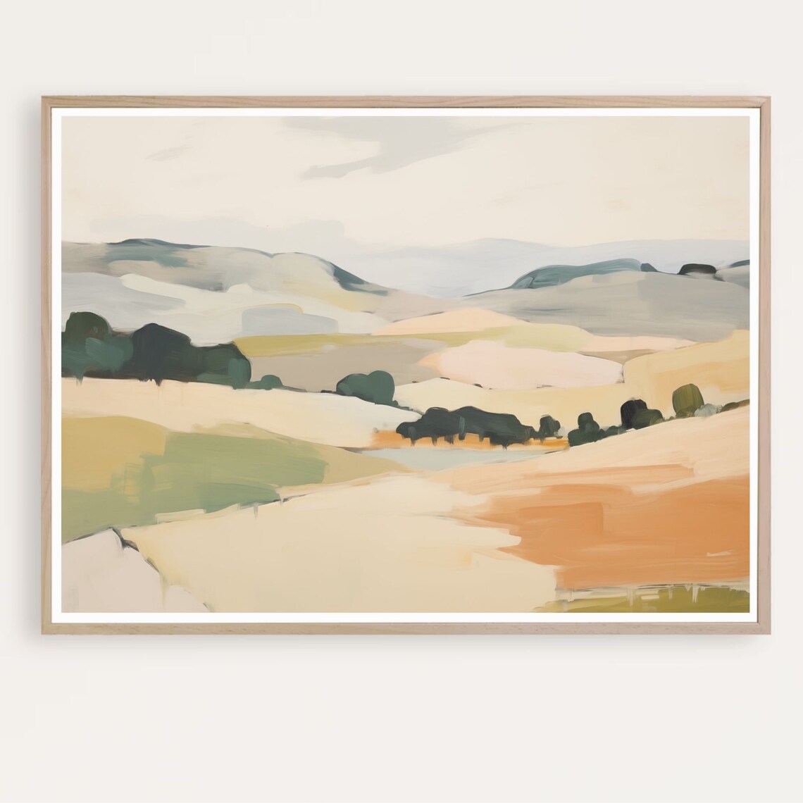 Abstract Landscape Painting, Modern Art Print