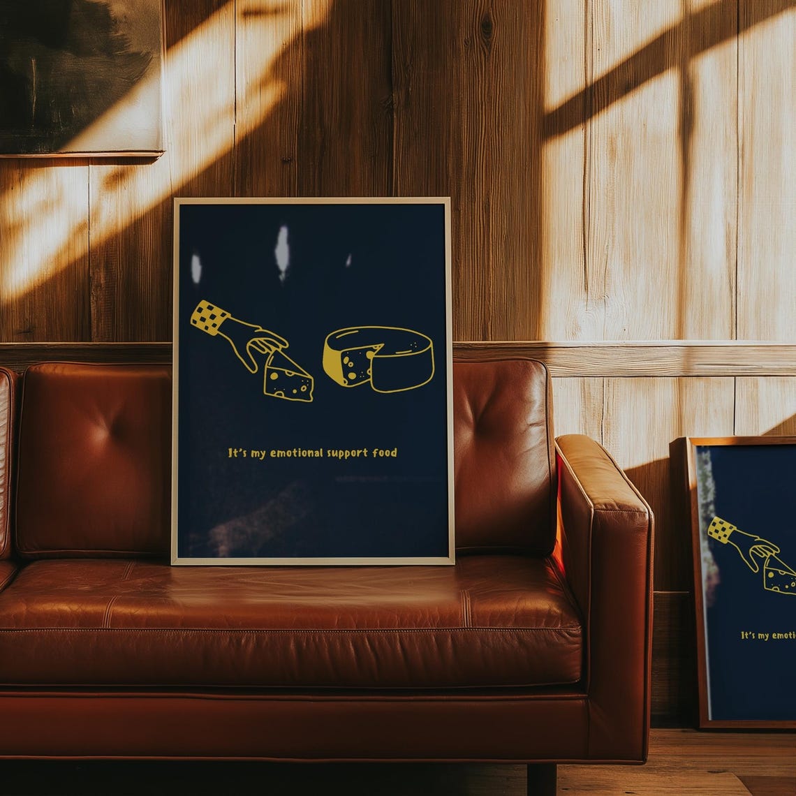 Cheese Print, Retro Food Humor for Kitchen - Image 3