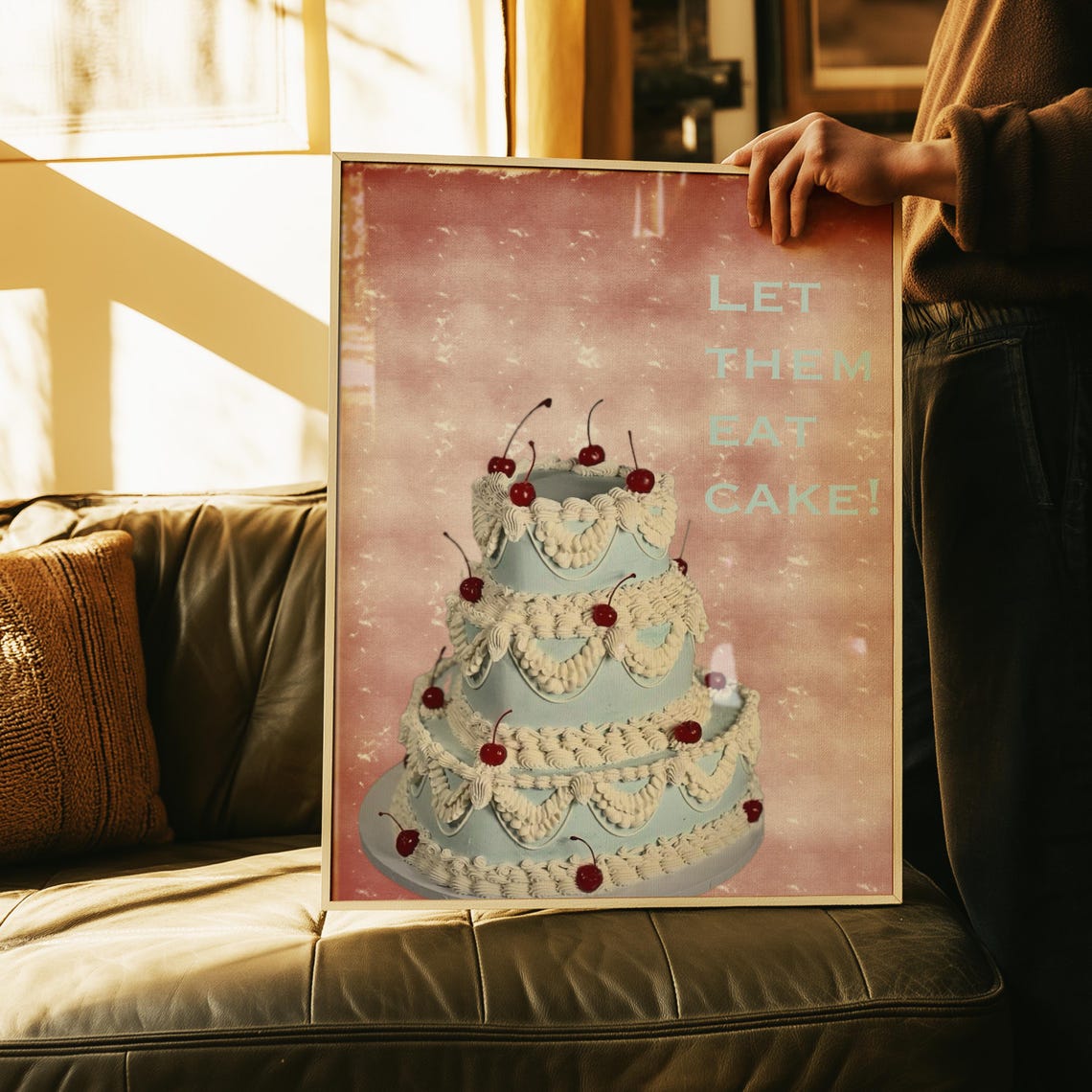 Let Them Eat Cake, Vintage Dessert Poster - Image 3