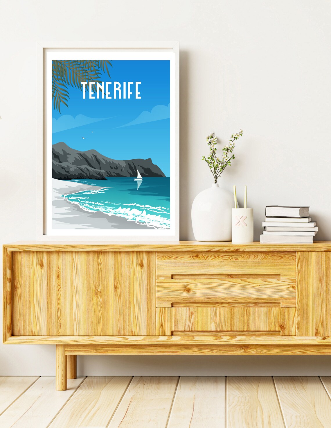 Tenerife Coastal Decor Poster, Spain Travel Poster - Image 3