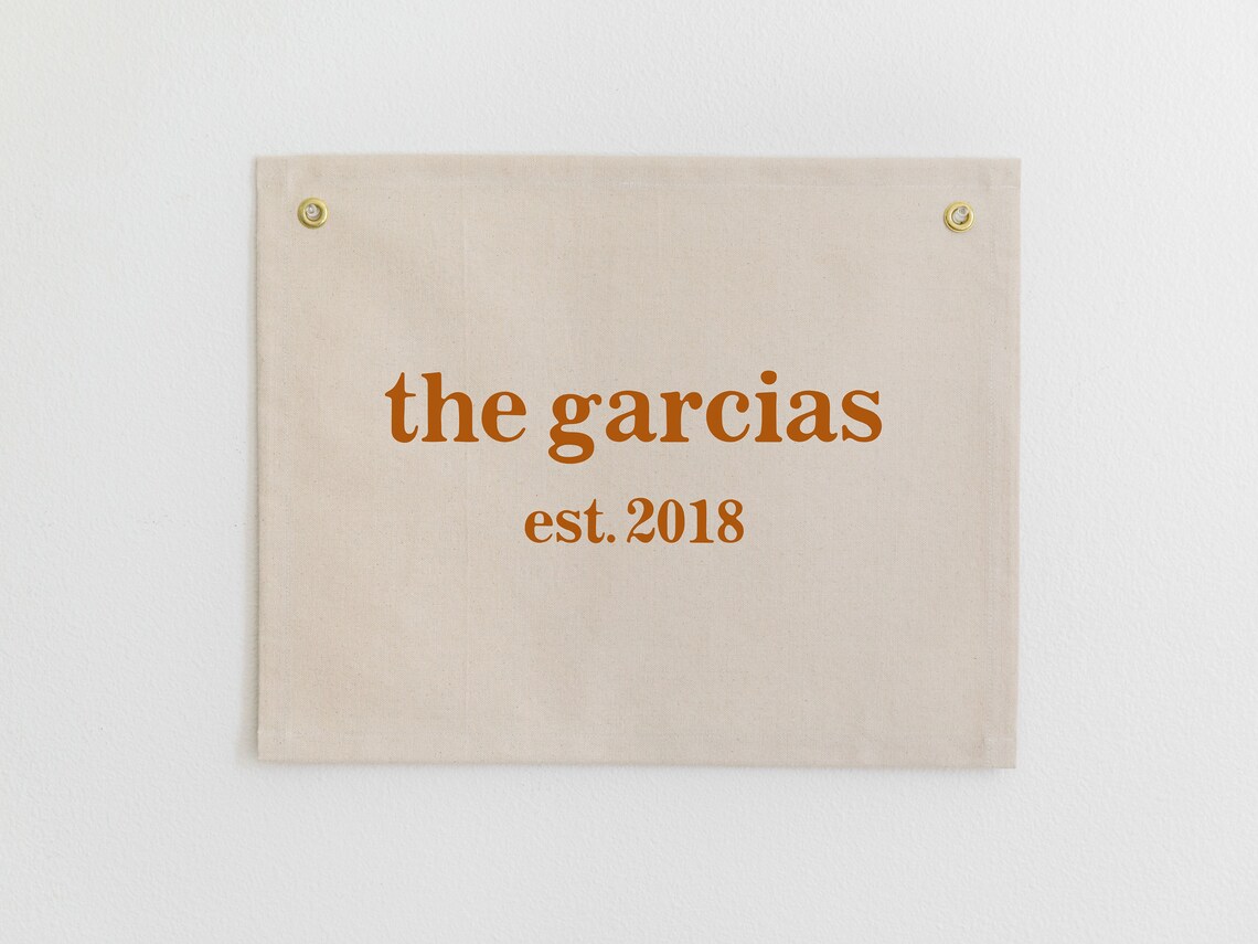 Custom Family Last Name Banner, Personalized Wall Flag - Image 3