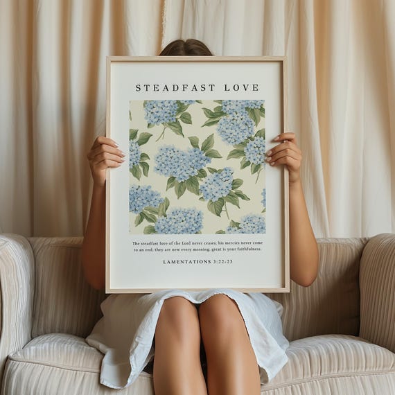Bible Quote Vintage Scripture Art Print, Farmhouse Decor