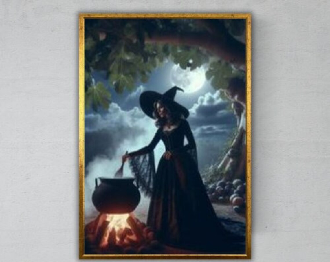 Creepy Halloween Artwork, Gift for Horror Fan