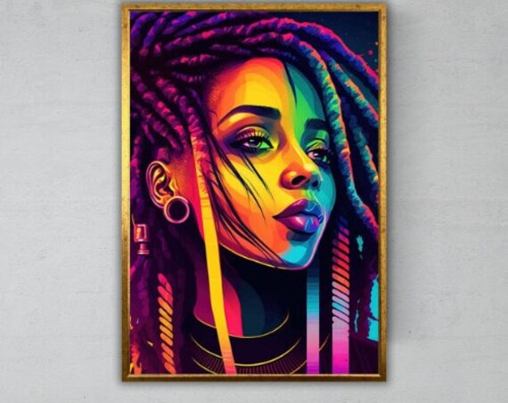African Beauty Wall Art Ready To Hang African Decor Wall Hanging Nature Art Wall Decor