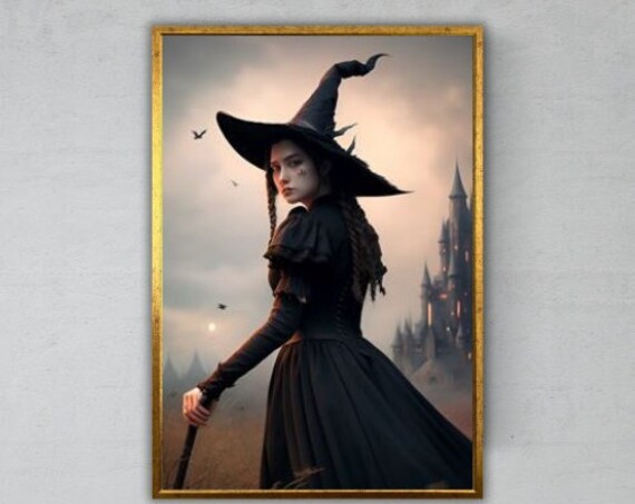 Halloween Witch Picture, Halloween Gift