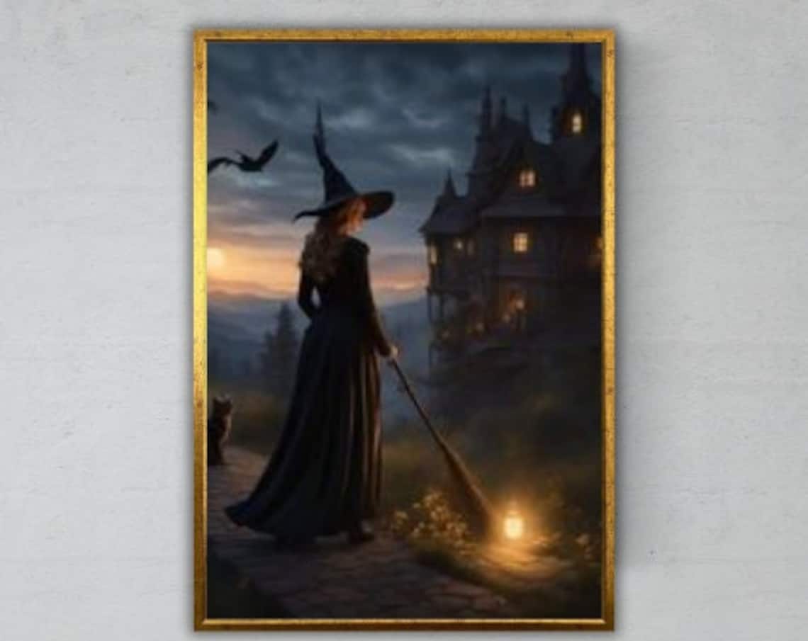 Witch Gothic Home Decor, Gift For Witches