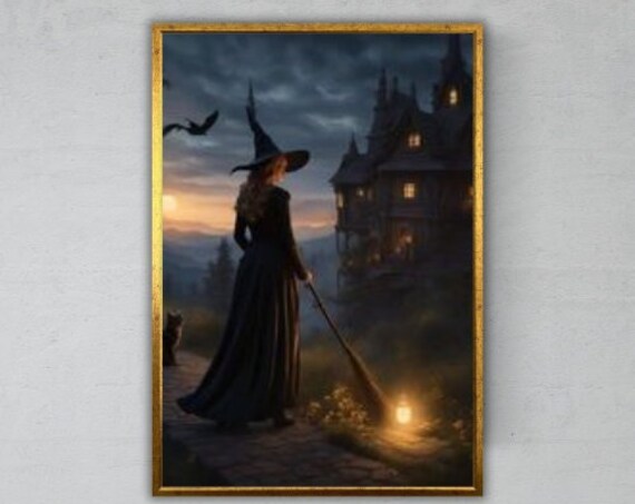 Witch Gothic Home Decor, Gift For Witches