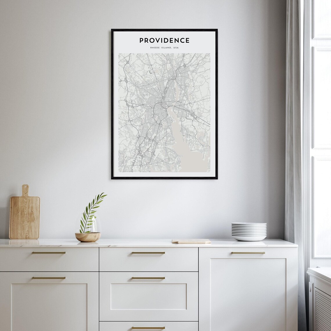 Providence Map Travel Poster, Personalized Map Art - Image 2