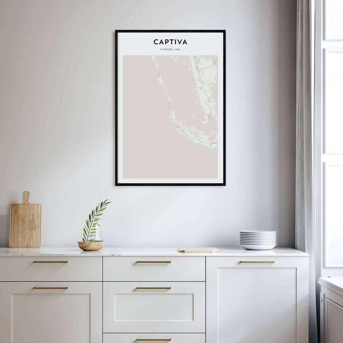 Captiva Personalized Map Art, Florida USA - Image 2