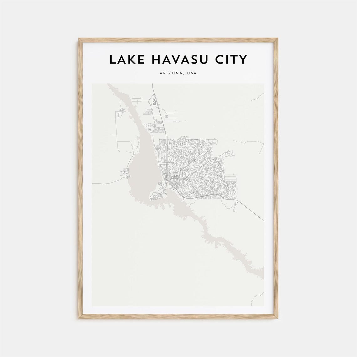 Lake Havasu City Map Poster Lake Havasu City Map Print Lake Havasu City Personalized Map Art Lake Havasu City Wall Art Arizona Usa