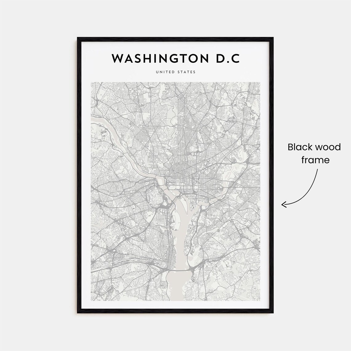 Washington DC Map Poster, Personalized Travel Poster - Image 3