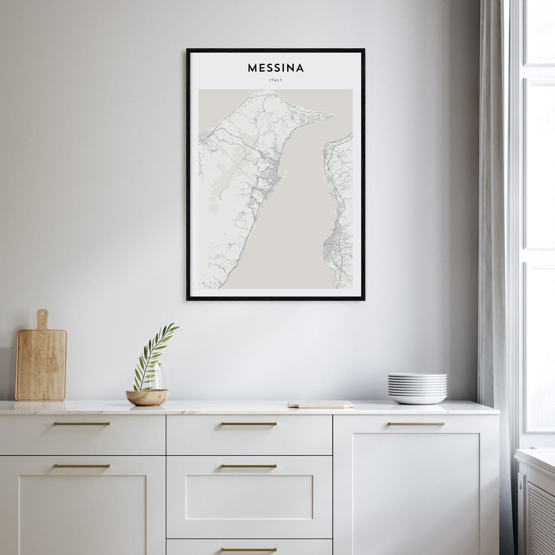 Messina Personalized Map Art, Travel Poster - Image 2