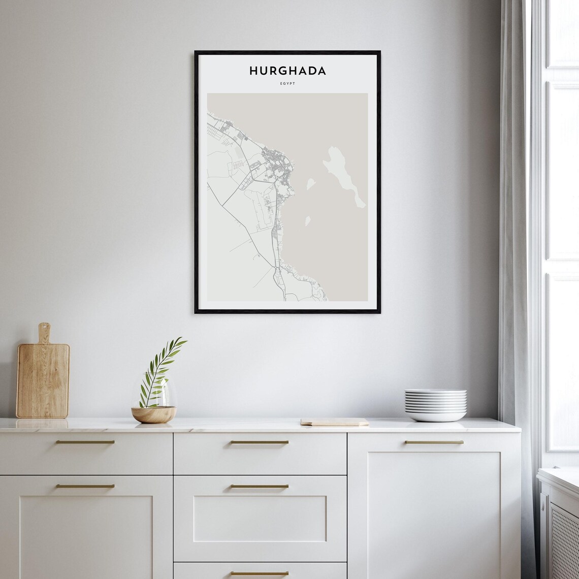 Hurghada Personalized Map Art, Egypt Travel Poster - Image 2