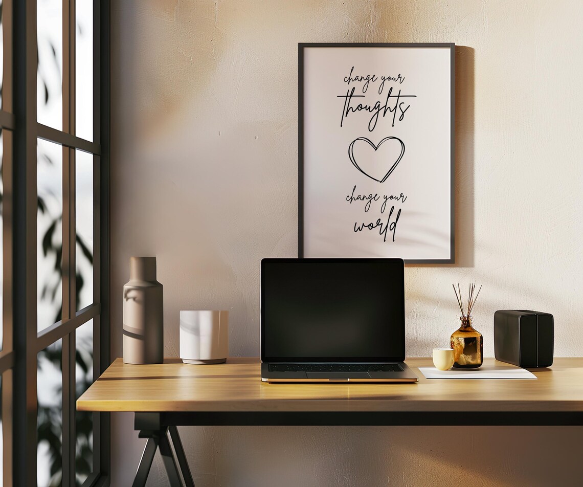 Change Your Thoughts, Change Your World Art Print - Image 2