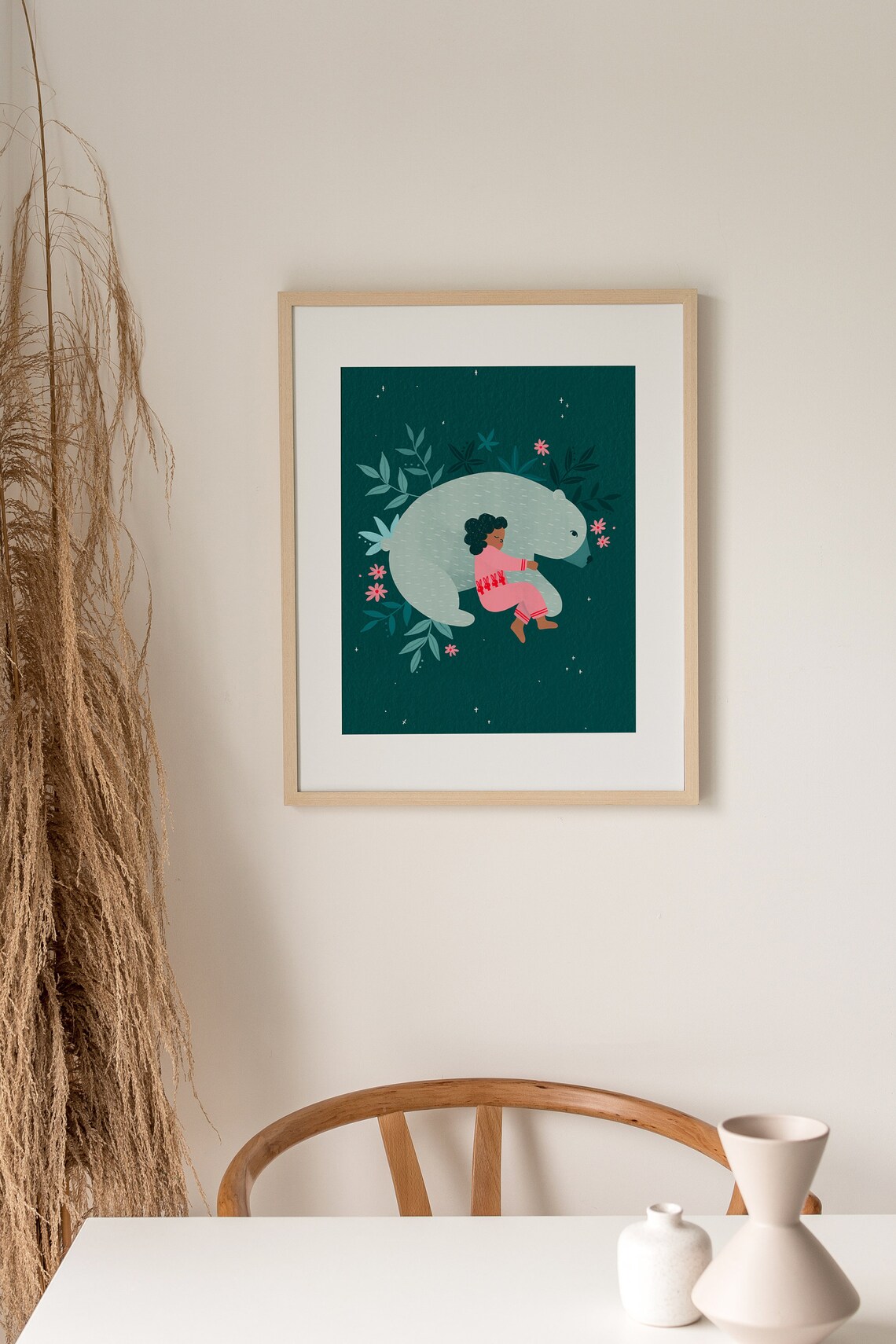 Bear Nap Nursery Poster, Kids Illustration Art Print - Image 3