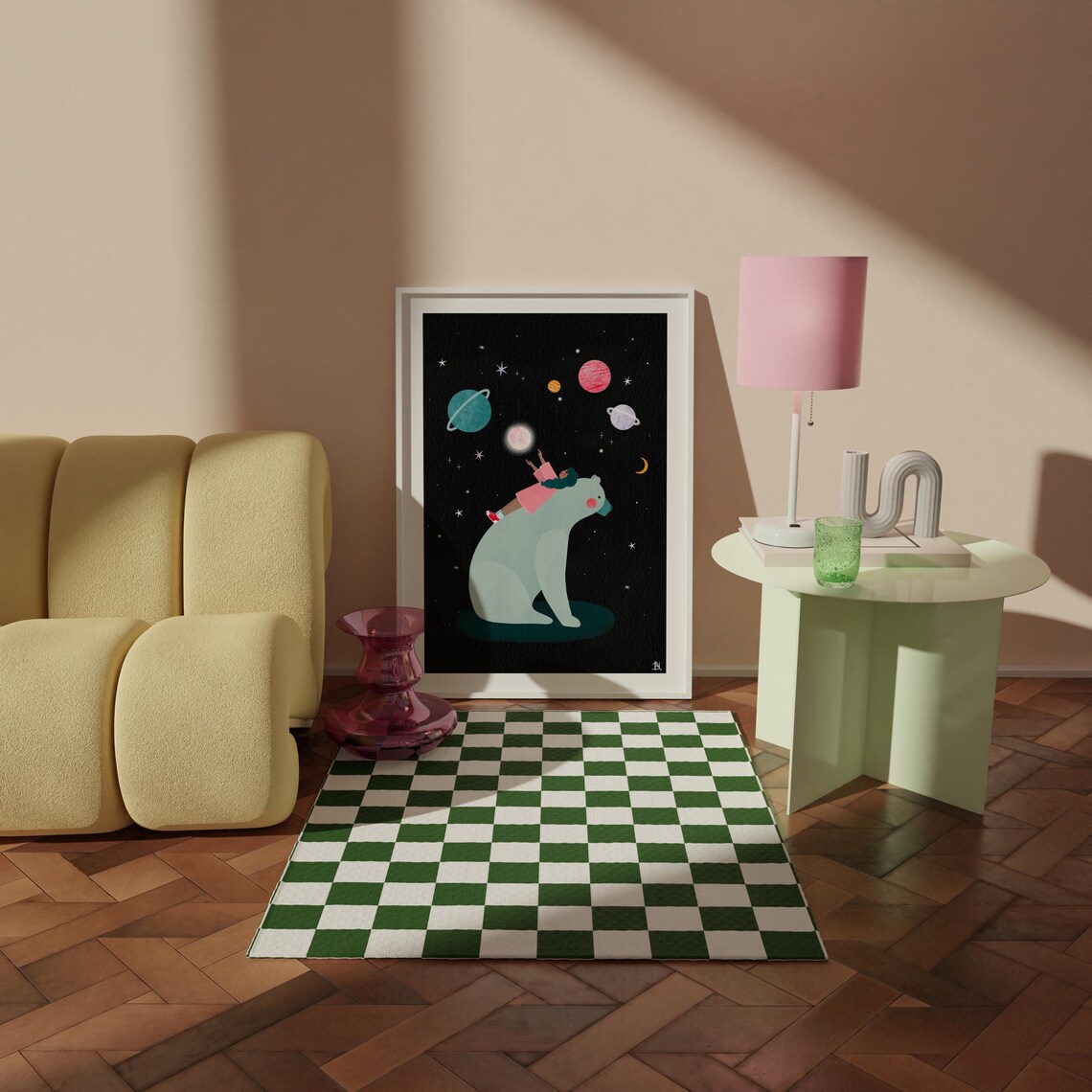 Planet Gazing Celestial Art Print, Astronomy Poster - Image 2