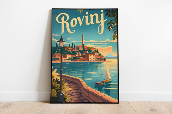 Rovinj Travel Print Wall Art Rovinj Wall Hanging Home Dcor Rovinj Gift Art Lovers Croatia Art Lover Gift Rovinj Travel Poster Wall Art